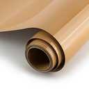 SHOYISI Heat Transfer Vinyl HTV 12" x12' PU Adhesive Iron Iron on Vinyl roll for T-Shirt(Tan)