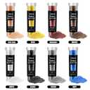 Edible Glitter for Drinks  Pandalab 8 Colors Luster Dust Set Food Grade Shimmer Powder for Cocktails for Cake Decorating, Fondant, Chocolate & Donuts, 5g/Bottle