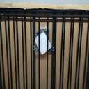 Toddleroo by North States - Deluxe Dcor Universal Fit Safety Gate: Hardware Mounted Extra Wide Metal Baby Gate with Tall Baseboard Mounts, Adjustable Child Gate; 38.3" to 72" Wide; 30" Tall; Black