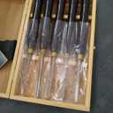 Woodworking HSS Wood Turning Tools Lathe Chisel Set of 5 pcs Mini with Wooden Box, Ideal for Pen Turning and Small Projects