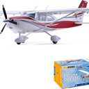 Fms Rc Planes for Beginners Remote Control Airplane for Adults Single-Engine Propeller Airplane 1500MM Cessna 182 Red 6 Channel Hobby Rc Airplanes PNP (No Radio, Battery, Charger)
