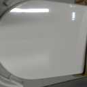 Soft Close Quick Release Toilet Seat Elongated- Heavy Duty Adjustable Stainless Hinges, D/U Shape Toilet Seats Cover for Easy Cleaning & Simple Top Fixing - White Toilet Lid