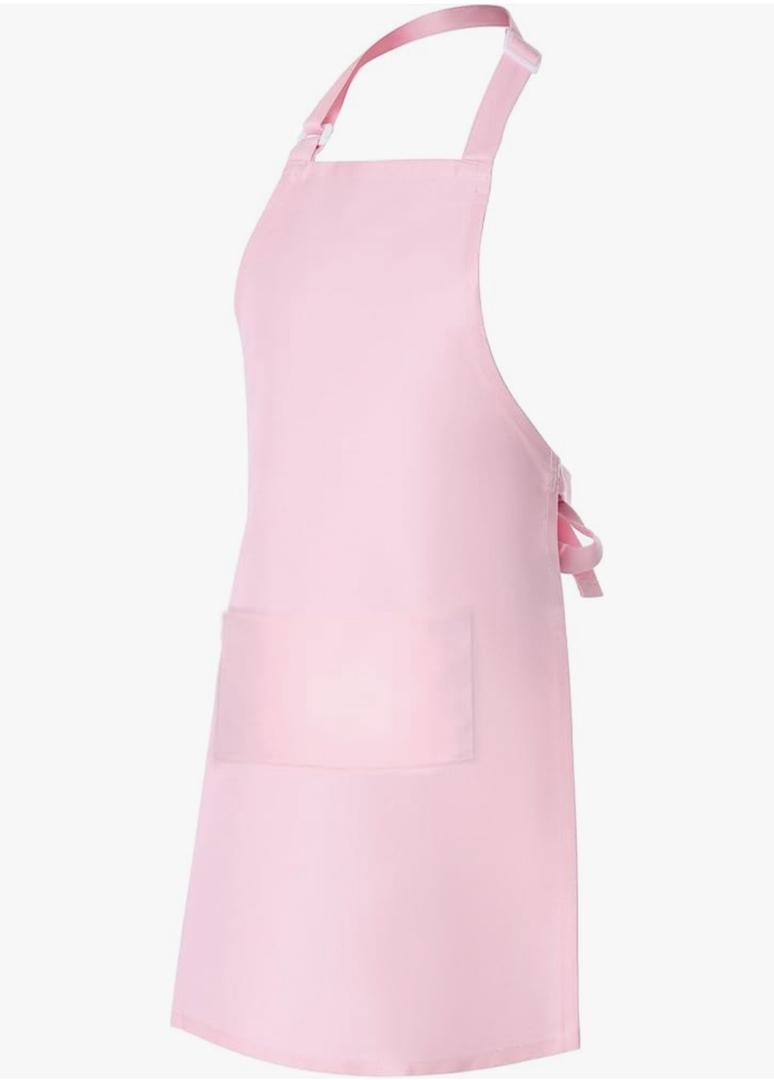 Kids Cotton Apron, Cooking Apron with Adjustable Neck Strap, Kids Apron