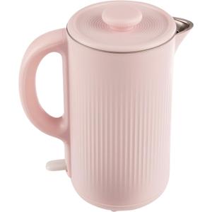 Electric Kettle - Auto-Off Rapid Boil Water Heater with Stainless-Steel Interior and Double Wall Construction by Classic Cuisine (Pink)