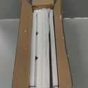 DELLING 16" x 5" Ceramic 3-Section Stackable Serving Tray, Serving Platter Set of 3, 3 Compartment Appetizer Serving Tray, White Divided Serving Dishes, Snack, Food, Dessert Platters