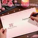 6 x 35th Birthday Card for Women, 35th Birthday Decoration, Sweet Funny 35 Year Old Birthday Gifts Idea, Greeting Cards for Wife Mother Aunt Daughter Friend Sister Mon Her, Jumbo Back In 1991 Pink