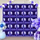 Square Balloon Wall 25 Pcs Double Sided Square Foil Balloons Wall Backdrop for Graduation Birthday Baby Shower Bridal Shower Party Arch Backdrop Decorations (Modena)