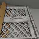 MYPET North States Paws Portable Pet Gate: 26-40" Wide. Pressure Mount. No Tools Needed. Made in USA. Dog Gate 23" Tall, Expandable, Durable Dog Gates for Doorways, Light Gray