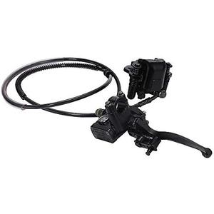 Rear Hand Hydraulic Disc Brake Master Cylinder Caliper Assembly with Brake Pads for Chinese ATV Quad Replacement for TaoTao Replacement for Buyang Replacement for Coolsport Replacement for Kazuma