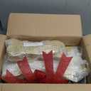 45" Large Outdoor Lighted Christmas Reindeer Family Set Decor, 3Pcs Handmade Light Up Xmas Deer Decoration with Stakes, Safe Material LED Plug and Play Outside Holiday Ornaments for Yard Lawn Garden