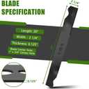 2105300125A Lawnmower Blade Replacement for Hyper Tough Push Mower Parts - 20" Lawn Mower 101000001 Blade Replace for Stens 355-101 Standard Blade Compatible with HyperTough MNA152505 MNA152701
