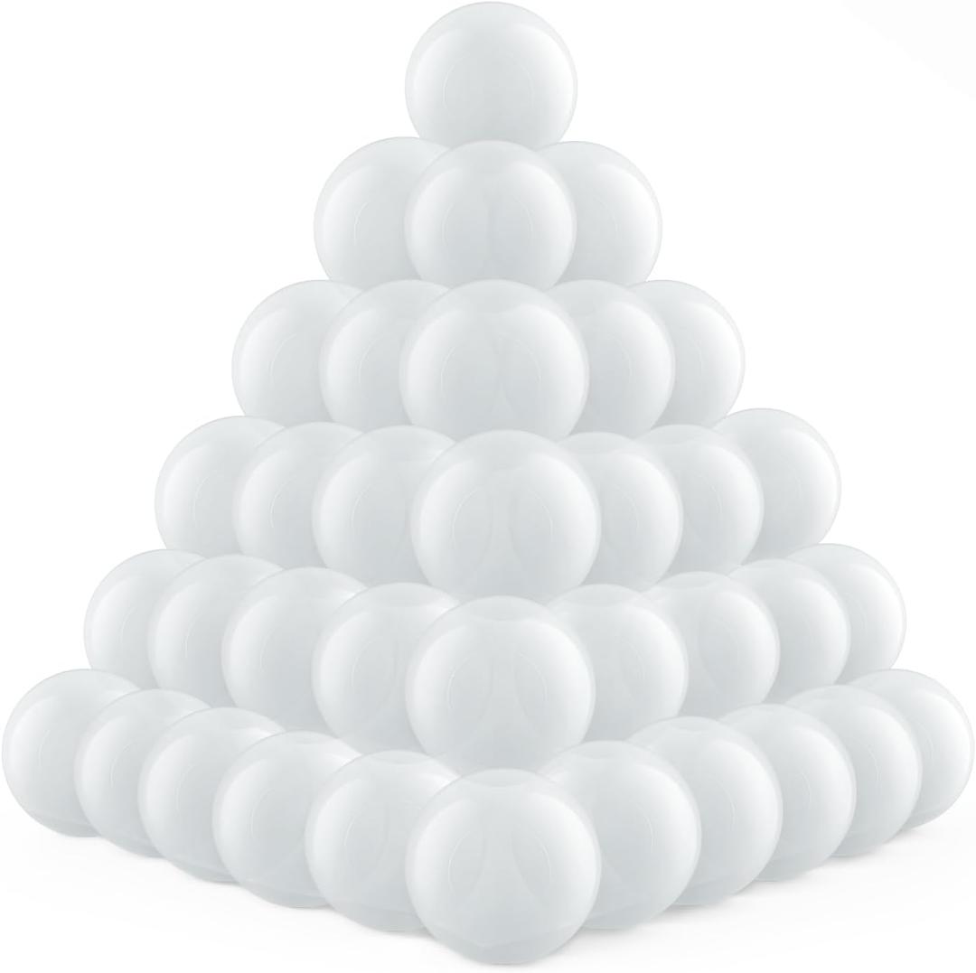 Clear Ball Pit Balls - Crush Proof Plastic Toy Balls for Boys and Girls (100 PACK)