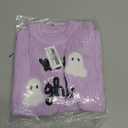 Toddler Baby Girl Boy Knit Football Sweater Long Sleeve Pumpkin Sweasthirt Fall Winter Clothes Football Outfit (18-24 Months, Purple Ghost)