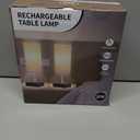 Cordless Table Lamp, Battery Operated Lamp Touch Dimmable,Rechargeable Lamp for NightStand, Battery Powered Wireless Table Lamp for Decor, Living Room, Dorm-2Pack (12 Inch, Beige)