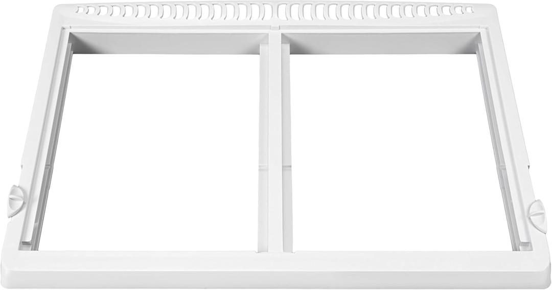 ECOTRIC 240364787 Crisper Pan Cover with Frigidaire Refrigerator AP4432913 240364714 240364725 240364794 1512532 Crisper Drawer Cover Shelf Frame W/O Glass White