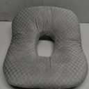 Vinban Stuffed Donut Pillow Seat Cushion | for Tailbone and Coccyx Pain, Hemorrhoids, Bed Sores, Pregnancy, Prostate, Surgery Recovery, Sitting Pressure Relief, for Home, Office and Car (Grey)