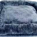 SHENGOCASE Cat Tree Tower Accessories Replacement Parts Top Cushion Bed Cover for Cat Perch with Elastic Band (11.8" x 11.8", Grey)