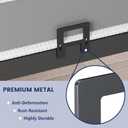 6 PCS AntiSlip Mattress Slide Stopper Grippers, Heavy Duty Metal Bed Frame Holder in Place, Keep Mattress from Sliding Gripper, Adjustable, Black