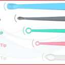 American Hospital Supply Ear Curettes | Ear Pick Wax Removal Tool Cleaner | Individually Wrapped Plastic Ear Cleaner Tools for Teens Adult Pack of 75 (15 of Each Tip Style)