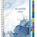 2026 Planner - Planner 2026 for January 2026 - December 2026, Weekly And Monthly Planner with 12 Tabs, 6.4" x 8.5", Blue