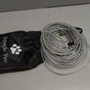 Dog Tie Out Runner for Yard,Trolley System for Large Dogs,Heavy Duty Dog Run Cable Lead 50ft with 10ft Pulley Runner Line for Small Medium and Large Dogs Up to 250lbs Running Outside Yard or Camping