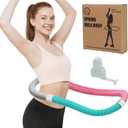 Hula Hoops for Adults Weight Loss - 2.9 lbs. Its a Foldable & Portable Weighted Hula Hoop. This Spring Hula Hoop is Specially Made for Body - Shaping and Weight Loss, Silent Type. (Multicolored)