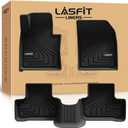 LASFIT Floor Mats for Volvo XC60 2018-2026 (Not for PHEV & T8 Hybrid), All Weather Floor Liner TPE Custom Fit 1st & 2nd Row Rubber Car Mats for Volvo XC60 Automotive Accessories, Black