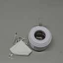 Ultrasonic Retainer Cleaner Machine: 48kHz Rechargeable Cordless Denture Cleaner - Waterproof Ultrasonic Jewelry Cleaner - 200ML Dental Cleaning Pod for Mouth Guard, Aligner, White