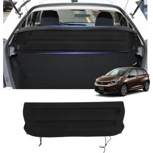 Cargo Cover Fit for Honda Fit 2015 2016 2017 2018 2019 2020 Accessories,Rear Trunk Cover Luggage Security Shield Shade Cover (Honda Fit 2015-2020)