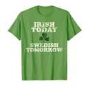 Funny Swedish Irish St. Patrick's Day Shirt Sweden T-Shirt,small