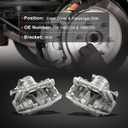cciyu Front Left & Right Disc Brake Calipers Assembly 19B3124 19B3125