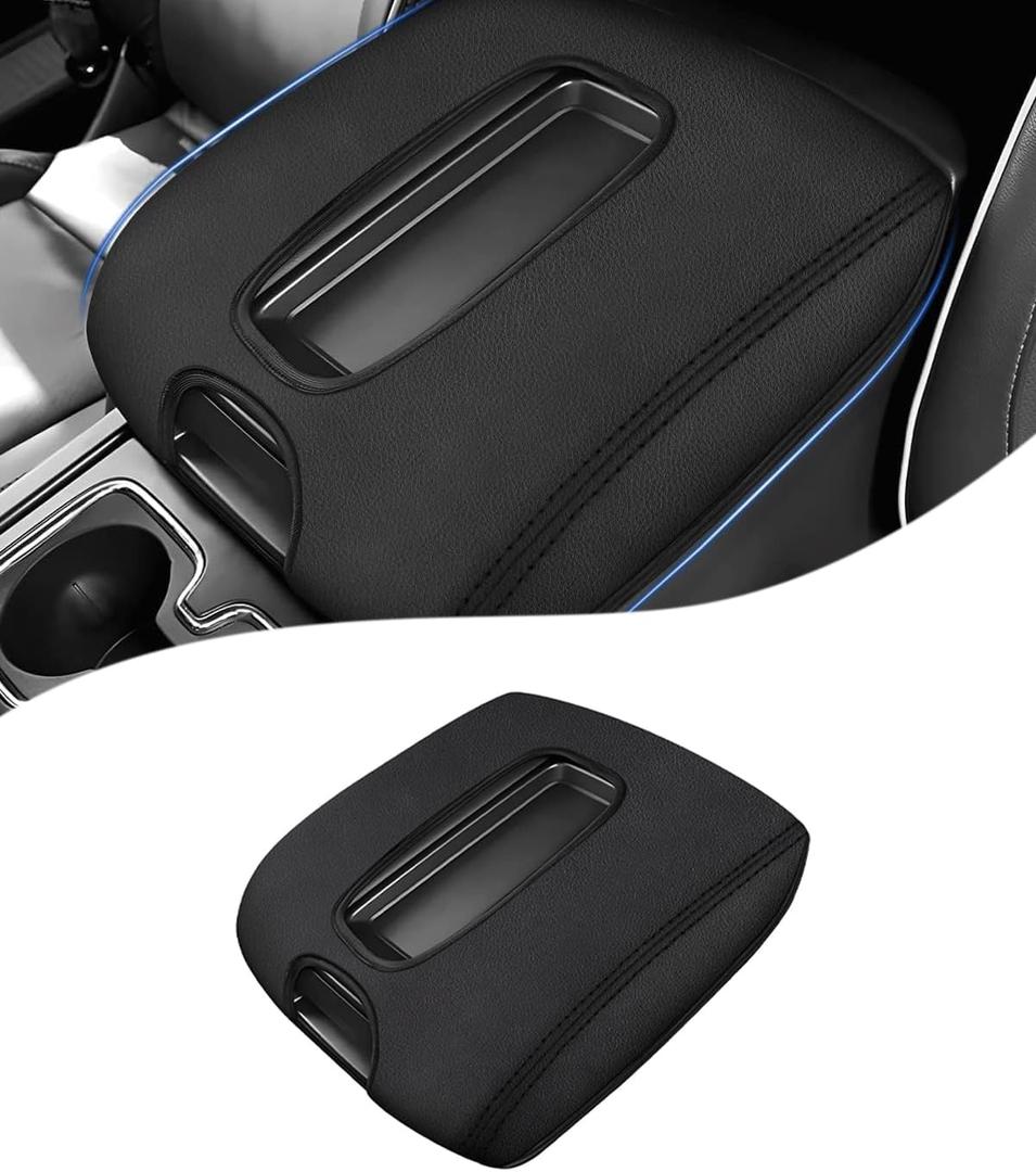 Autorder Center Console Cover for 2014-2018 Chevy Silverado/GMC Sierra 1500 2500 3500 Accessories Armrest Cover Anti-Scratch Middle Console Pad Armrest Protector (ONLY For Bucket Seat)