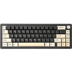 YUNZII AL66 Wireless Mechanical Keyboard,Full Aluminum CNC,65% Knob Control,Bluetooth/2.4G/Wired,Hot Swappable Pre-lubed Switches,Gasket Mounted RGB for Win/Mac(Milk Switch, Black) YUNZII AL66 Wireless Mechanical Keyboard,Full Aluminum CNC,65% Knob Control,Bluetooth/2.4G/Wired,Hot Swappable Pre-lubed Switches,Gasket Mounted RGB for Win/Mac(Milk Switch, Black)