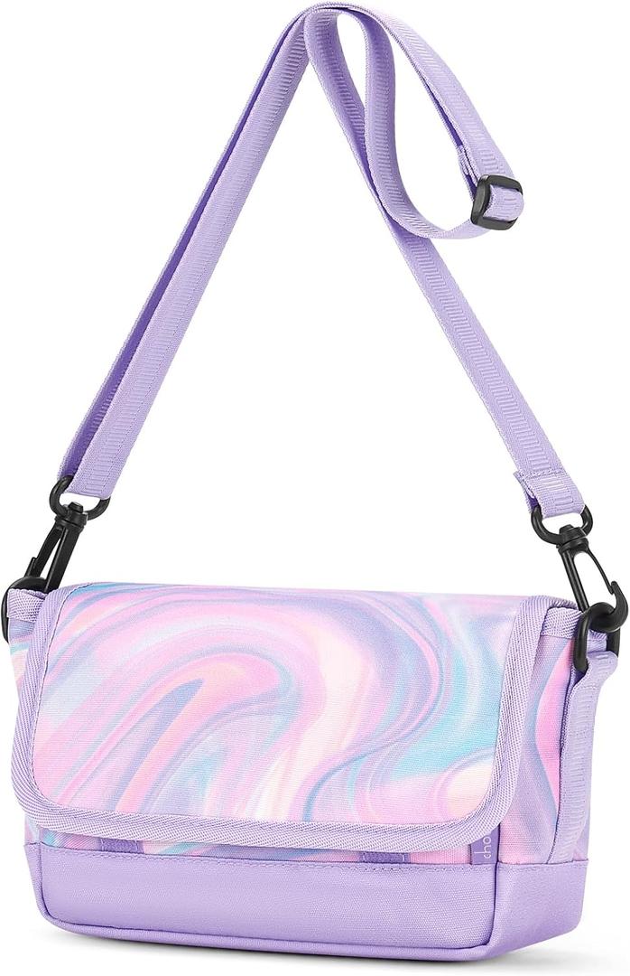 Choco Mocha Girls Purses for Kids 6-8, Girls Crossbody Purse for Kids (Purple)