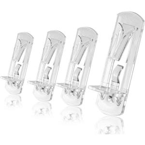 60pcs Locking Shelf Pins  5mm Cabinet Shelf Pegs, Clear Plastic Shelf Clips for 5/8" Thick Board