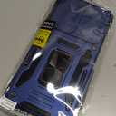 DEERLAMN Case for Samsung Galaxy A36 5G,Galaxy A56 Case with Slide Camera Cover+Screen Protector, Rotated Ring Kickstand Military Grade Shockproof Protective Cover-Navy Blue