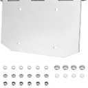 License Plate Holder with Hinge - Mirror Chrome Oversized 15"x7.4" Bracket for Semi Trucks & Trailers, Rustproof, Universal 7" Slots (1 Unit)