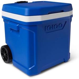 Igloo Cooler with Wheels, Profile II 28 Qt Hard Sided Ice Chest - Portable Insulated Container with Leak-Proof Design for Outdoor Use Igloo Cooler with Wheels, Profile II 28 Qt Hard Sided Ice Chest - Portable Insulated Container with Leak-Proof Design for Outdoor Use