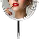 OVENTE 6'' Tabletop Vanity Makeup Mirror, Polished Chrome MNLT60CH1X7X