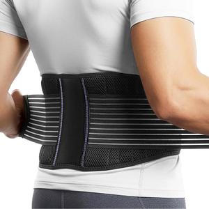 BraceUP Stabilizing Lumbar Lower Back Brace and Support Belt with Dual Adjustable Straps and Breathable Mesh Panels, XXL