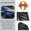 QKYS 2PCS Car Hood Air Vent, Universal Hood Vents for Cars, Scoop Bonnet Air Vents Engine Hoods Kit, Intake Trim Cover Automotive Exterior Decor Accessories for Most Cars (Carbon)