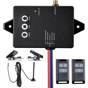 Upgraded Wireless Dump Trailer Remote Controller - High Power Edition for 3-Wire/4-Wire 12V Hydraulic Dump Trailer Wireless Remote Kit Hydraulic Trailer Controllers