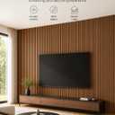 VAMSLAT Acoustic Wood Slat Wall Panels Soundproof 2 Pack 47.2"x23.6"Walnut