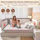 Bed Rail for Toddlers,1-Piece Height Adjustable Bed Guard Rail for Toddlers, Kids Safety Guard Rails for Twin Full Queen King Size (Gray, 1 Piece Side:74.8")