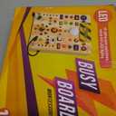 Busy Board with 19 LED Light Switches, Montessori Toys for 1 2 3 Years Old, Wooden Sensory Board, Toddlers Activity Travel Toys for 1 2 3 Year Old Boy & Girl Birthday Gift (Big)