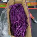 5 PCS Glitter Christmas Picks Sprays Sparkle Curly Ting Branches Decorative Sticks Stems Artificial Curly Wispy Willow Twigs for Christmas Tree Vase Fillers Crafts Garland Home Decor (Purple, 5)