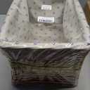 KINGWILLOW Storage Basket, Wicker Storage Basket, Suitable for Bedroom and Desktop Storage (Small size)
