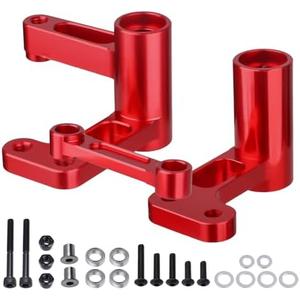 HobbyPark Aluminum Steering Bellcranks, Drag Link for 1/10 Traxxas Slash 2WD / Rustler VXL/Bandit, Replaces Part 3743 (Red)