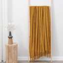 inhand Knitted Fall Throw Blanket for Couch and Bed, Knit Fall Decor Halloween Blanket with Tassel, Brown Lightweight Decorative Farmhouse Warm Woven Blankets and Throws for Women, 60"x80"