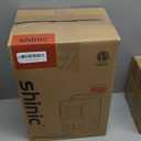 Shinic Space Heater,1500W Milkhouse Heater with Thermostat, Overheat protection, Tip-Over Auto Shut Off, Utility Heater for Garage, Bedroom, Greenhouse (Black)